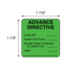 Nevs Advanced Directive 1-7/8" x 1-7/8" Flr Green w/Black N-6059
